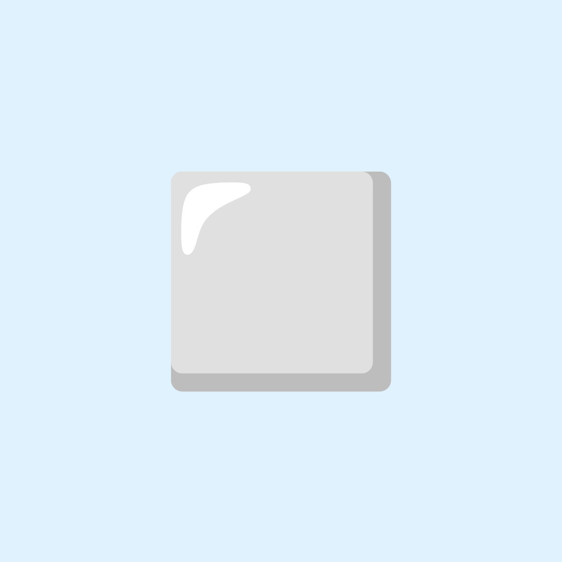 ◽ White medium-small square