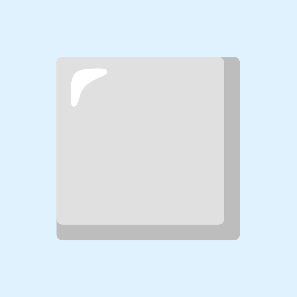 ◻️ White medium square