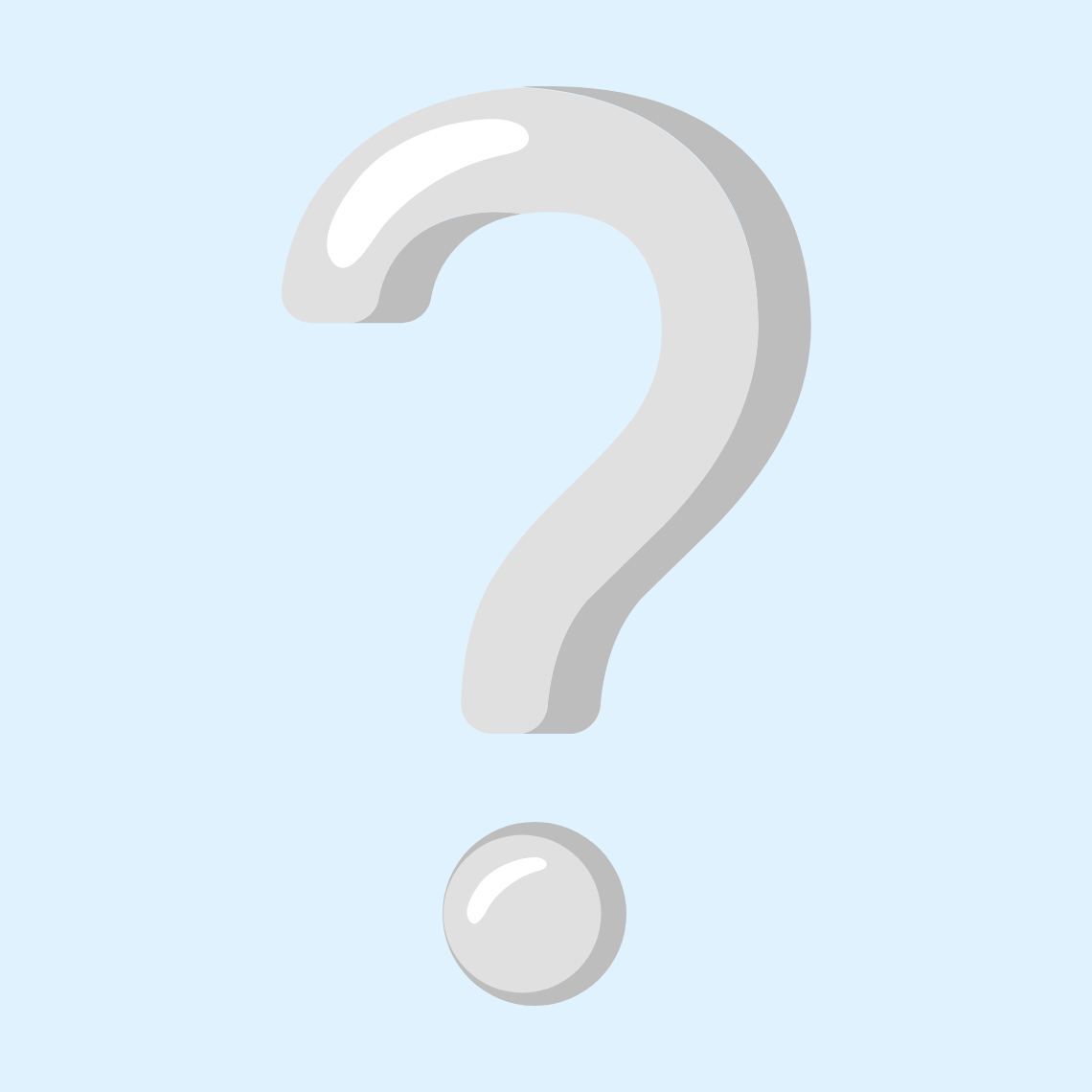 ❔ White question mark
