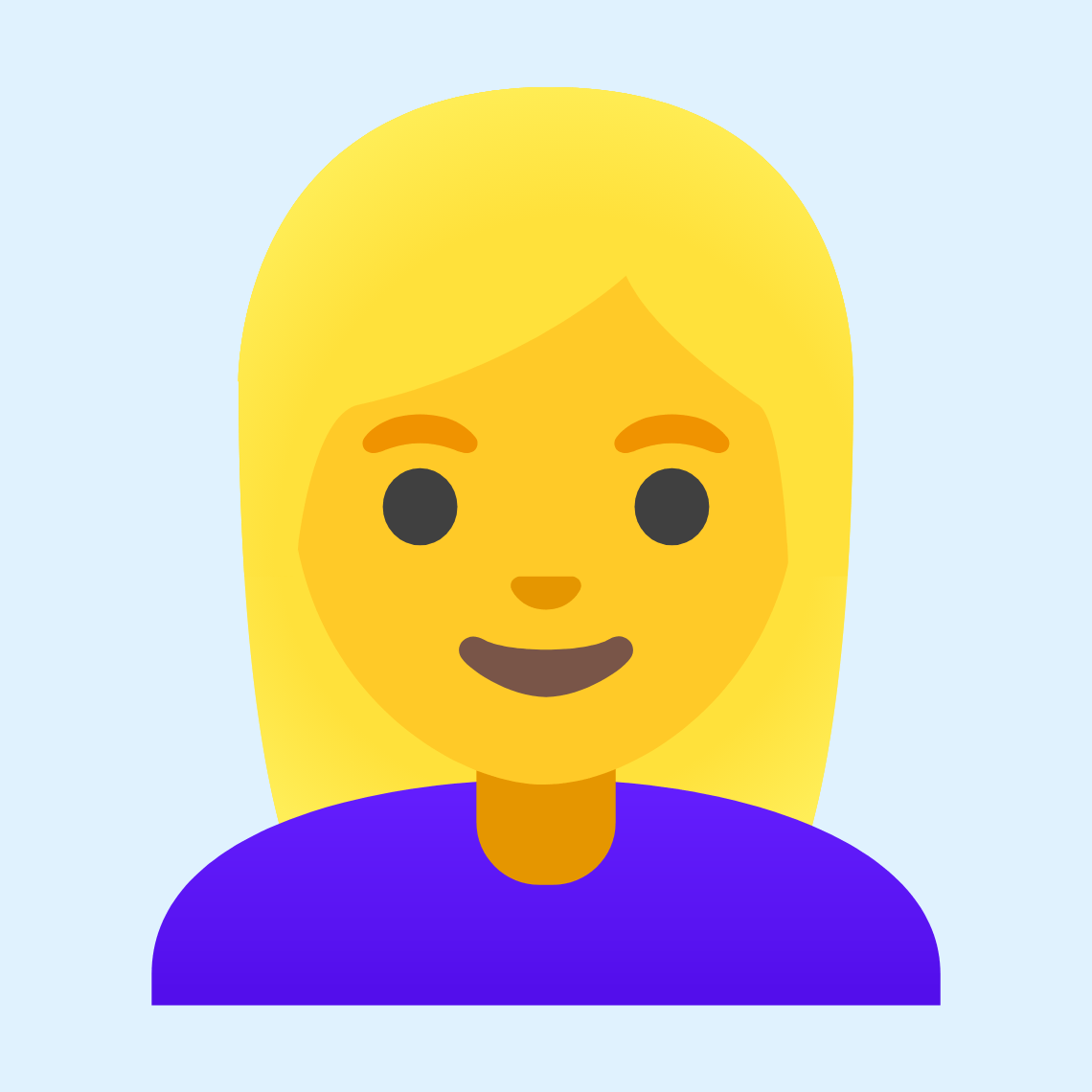 π±ββοΈ Woman: blond hair