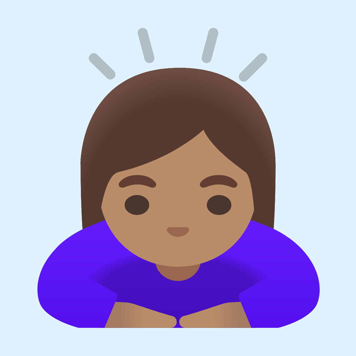 ππ½ββοΈ Woman bowing: medium skin tone