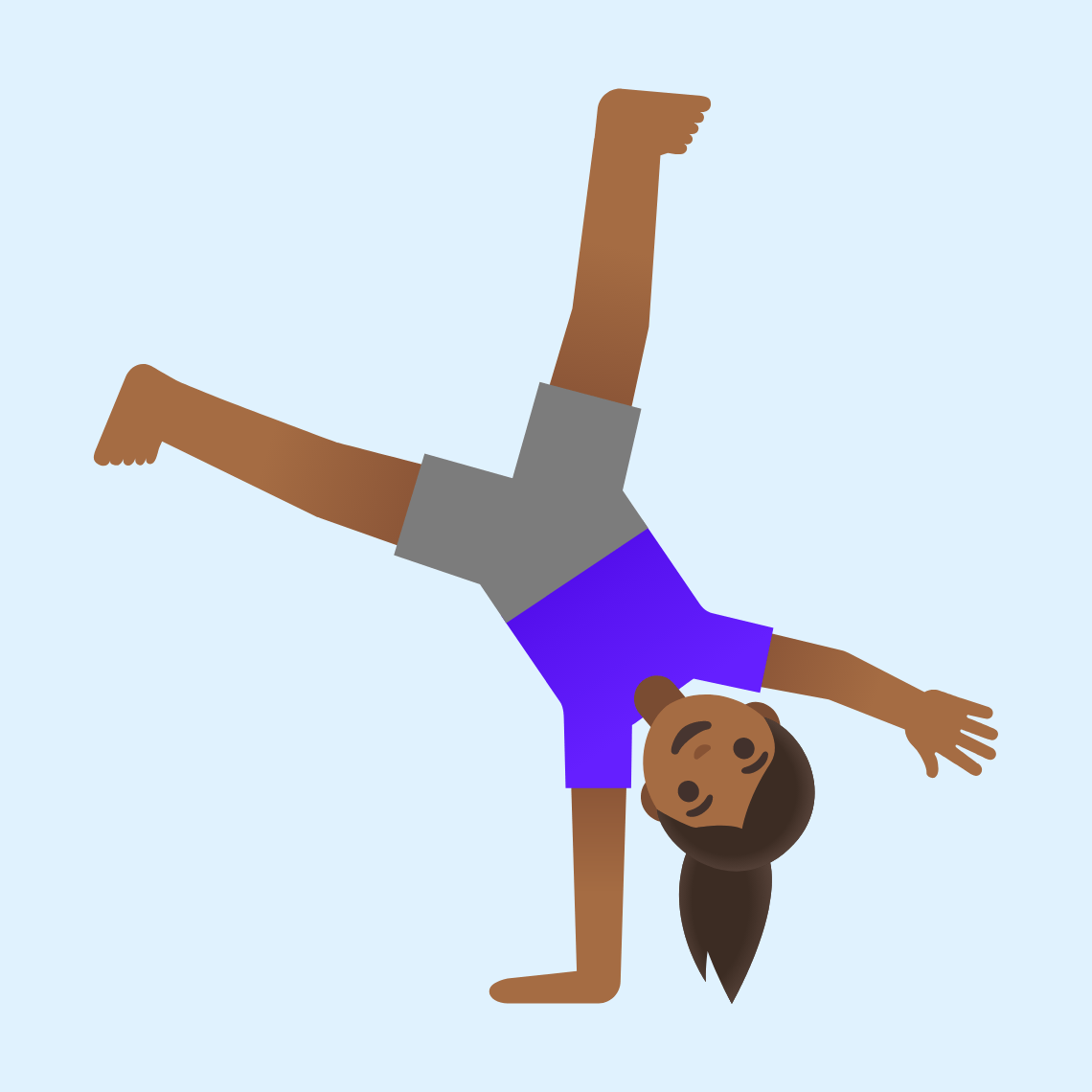 π€ΈπΎββοΈ Woman cartwheeling: medium-dark skin tone