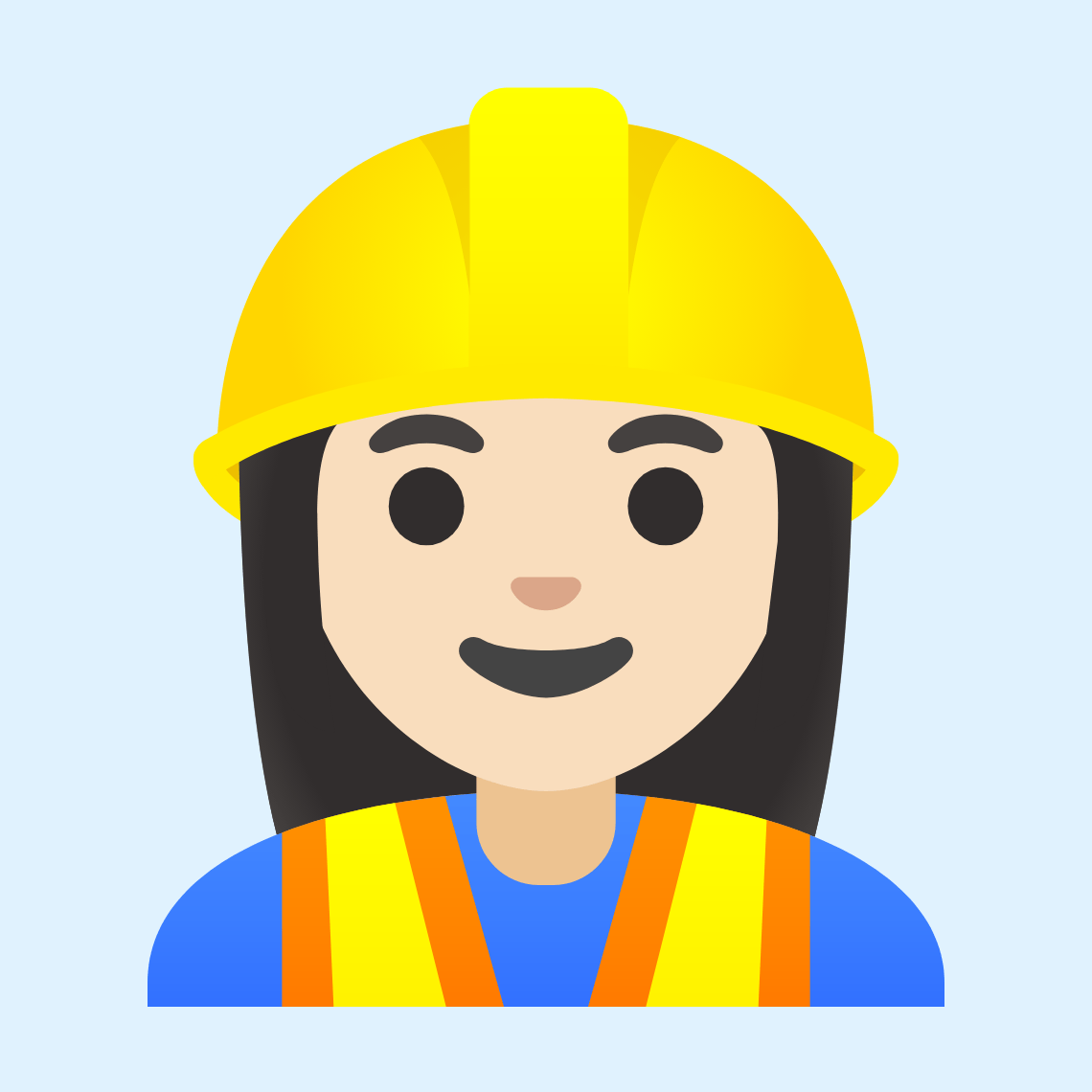 👷🏻♀️ Zidarica: svijetla boja kože