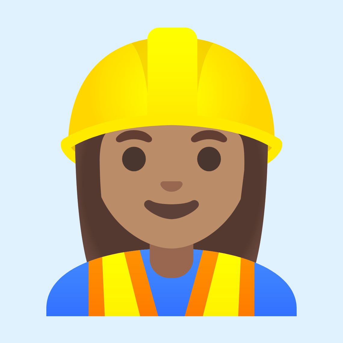 π·π½ββοΈ Woman construction worker: medium skin tone