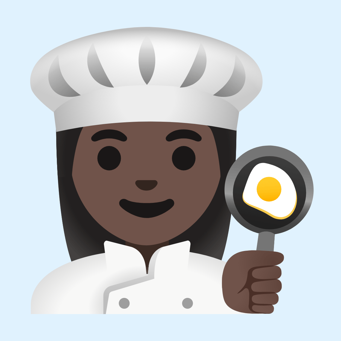 π©πΏβπ³ Woman cook: dark skin tone