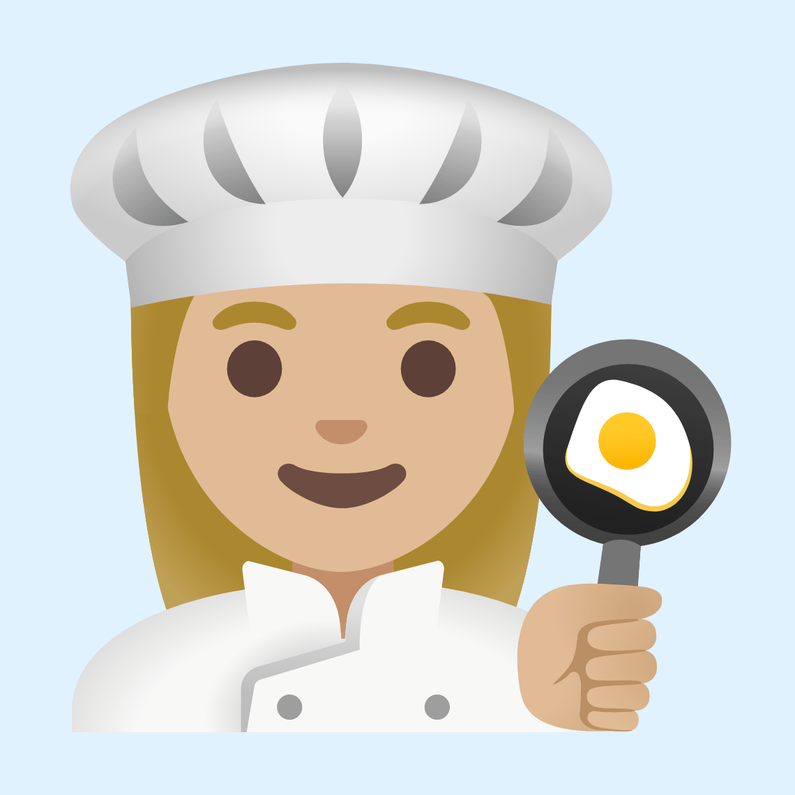 π©πΌβπ³ Woman cook: medium-light skin tone