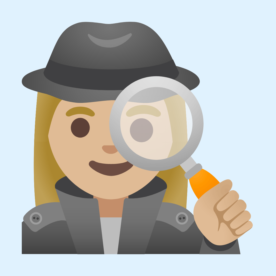π΅πΌββοΈ Woman detective: medium-light skin tone