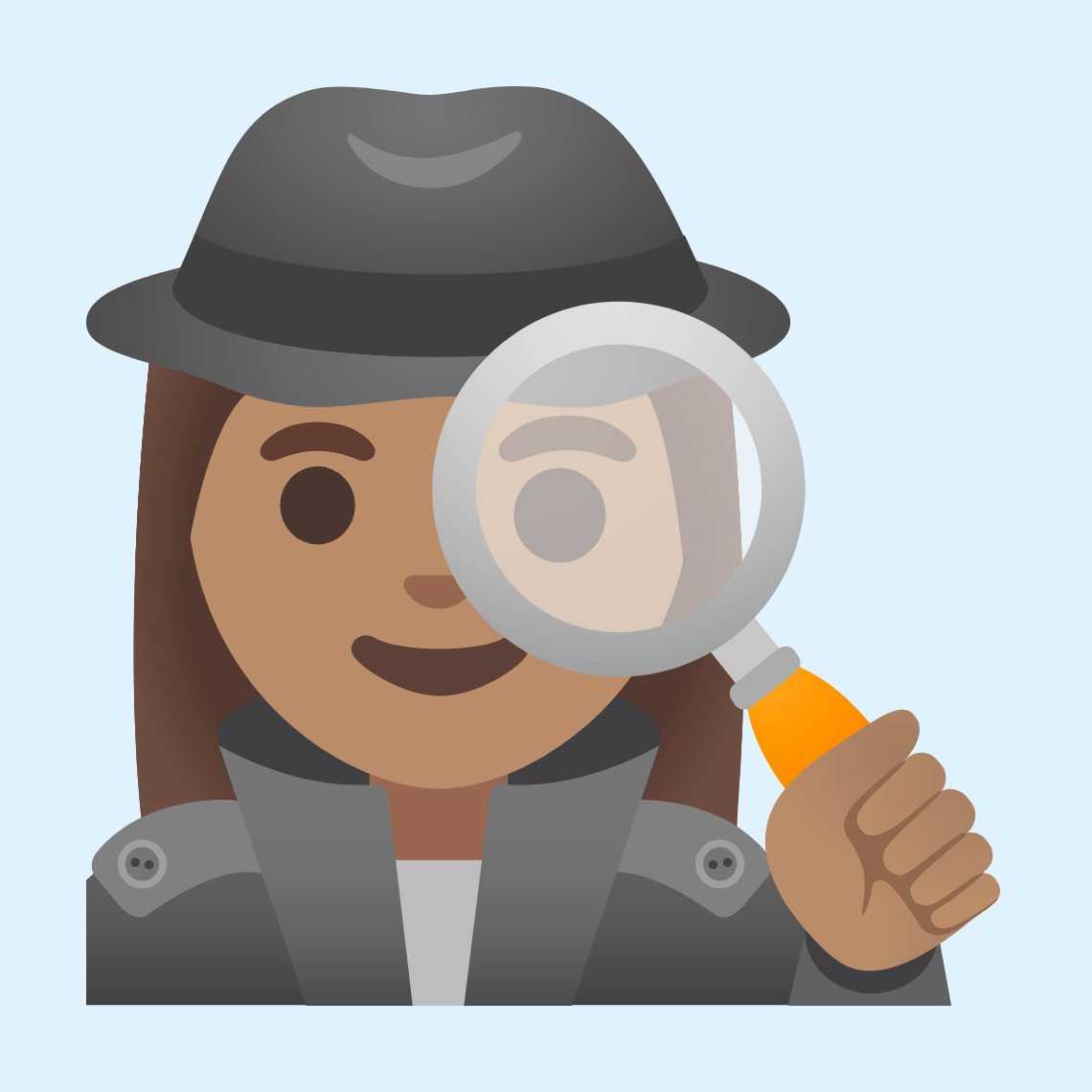 π΅π½ββοΈ Woman detective: medium skin tone