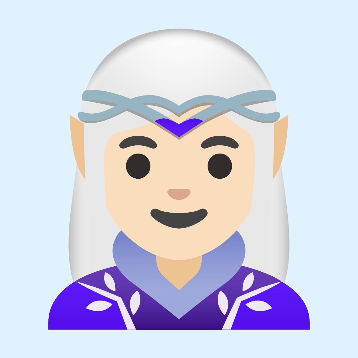 π§π»ββοΈ Woman elf: light skin tone