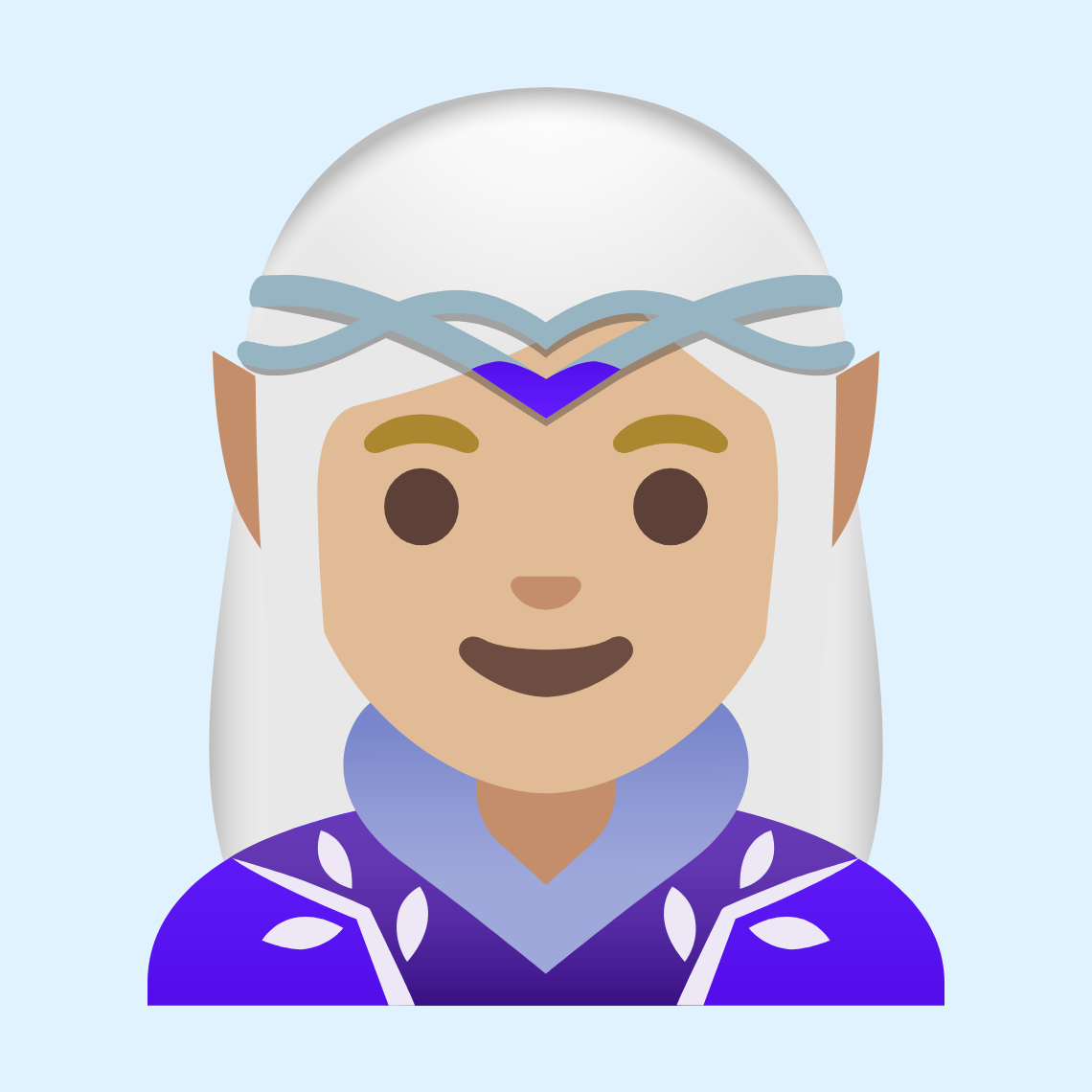 π§πΌββοΈ Woman elf: medium-light skin tone