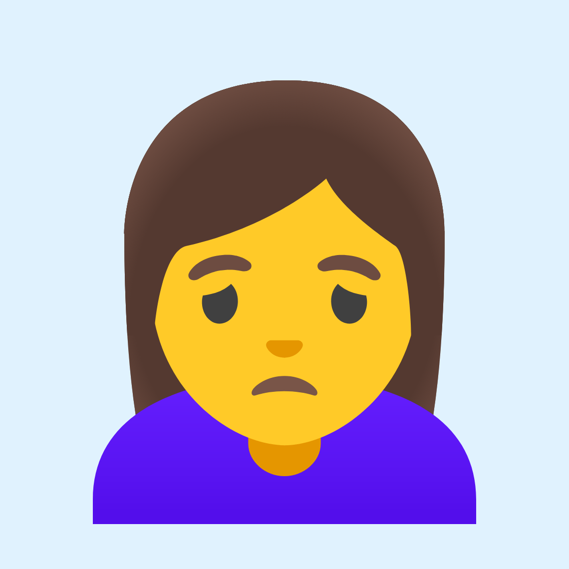 πββοΈ Woman frowning