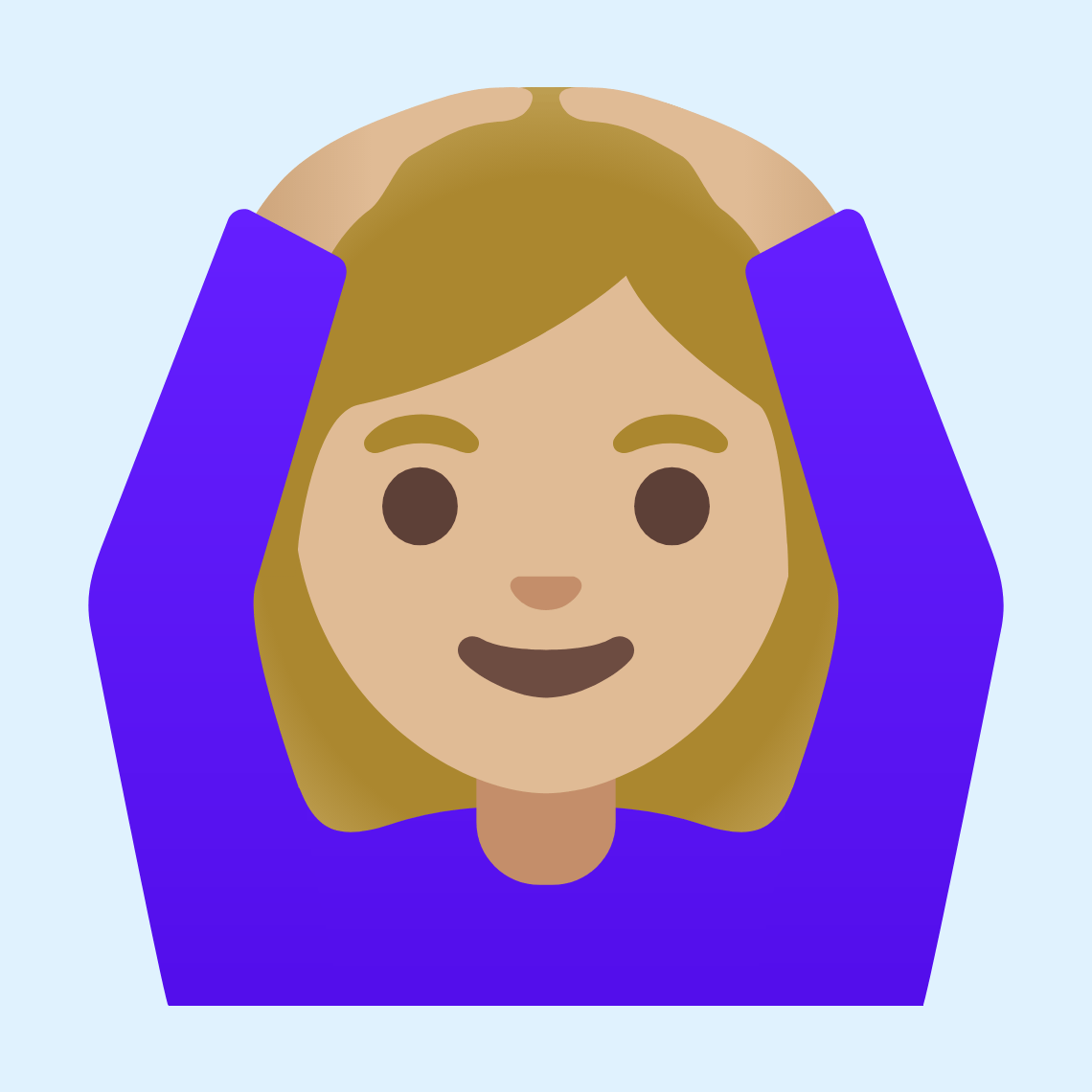 ππΌββοΈ Woman gesturing OK: medium-light skin tone