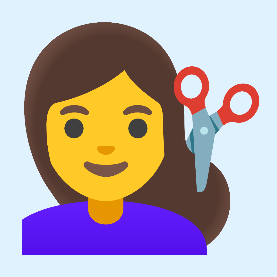 πββοΈ Woman getting haircut