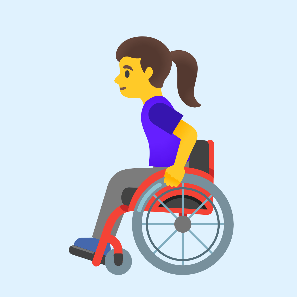 π©β𦽠Woman in manual wheelchair