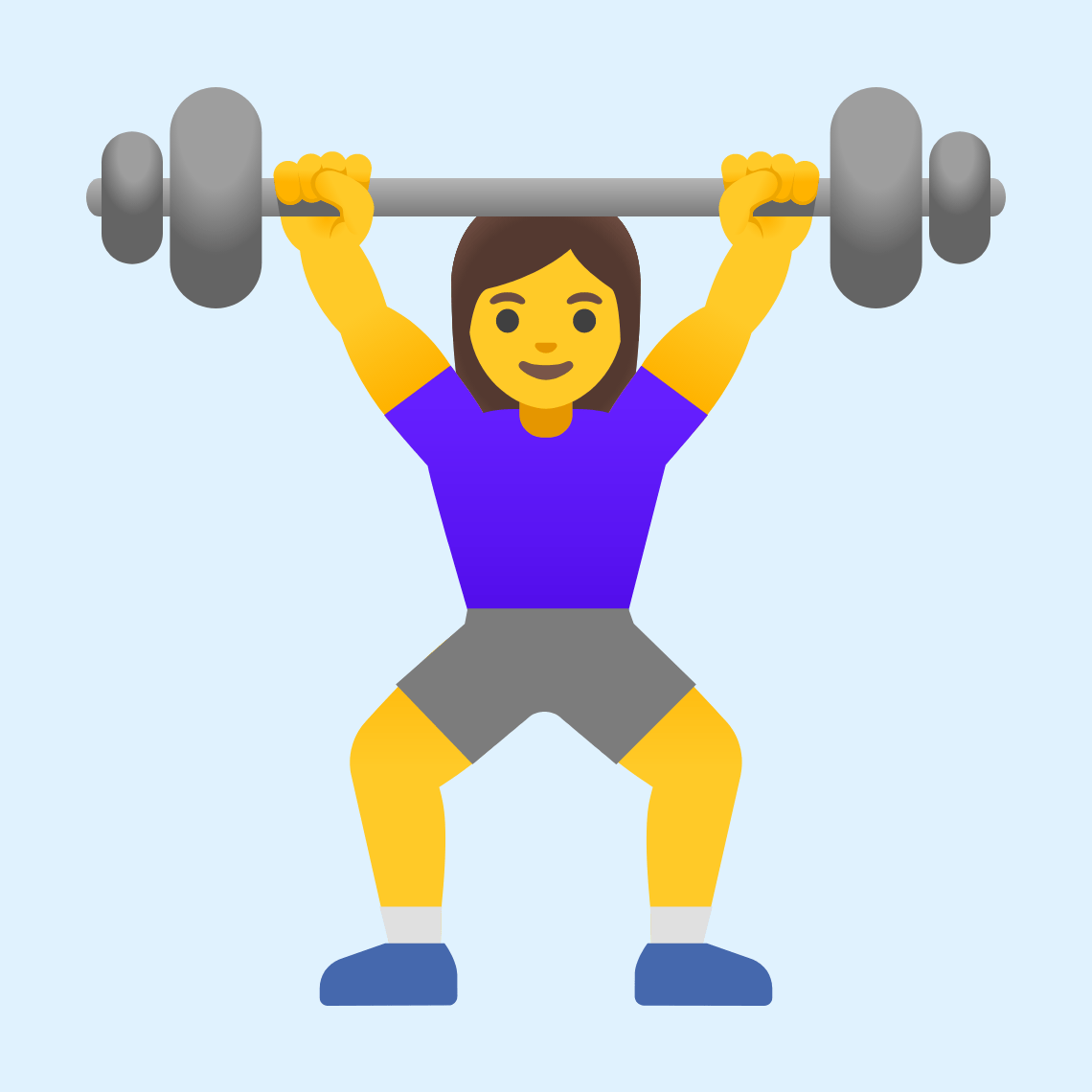 ποΈββοΈ Woman lifting weights