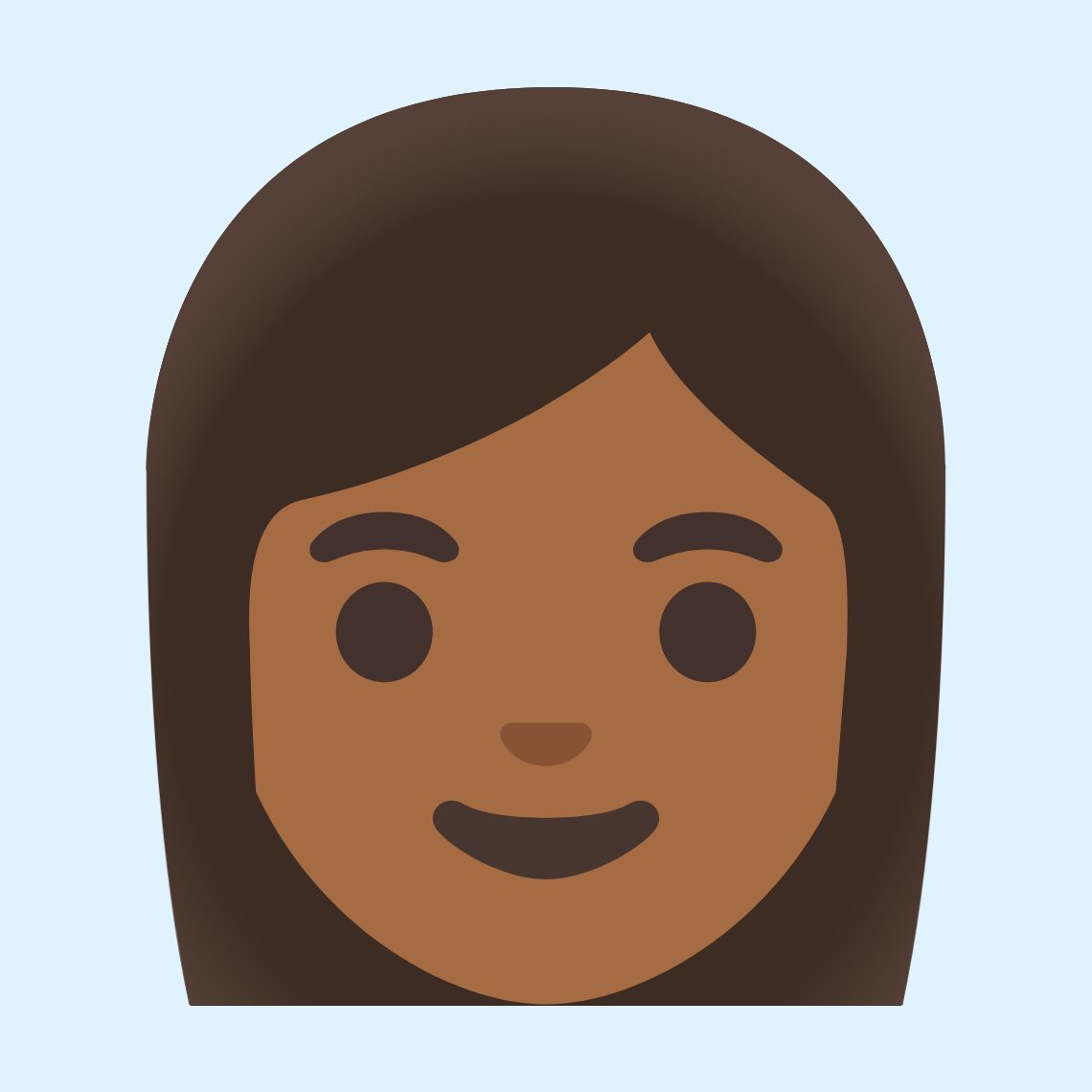 π©πΎ Woman: medium-dark skin tone