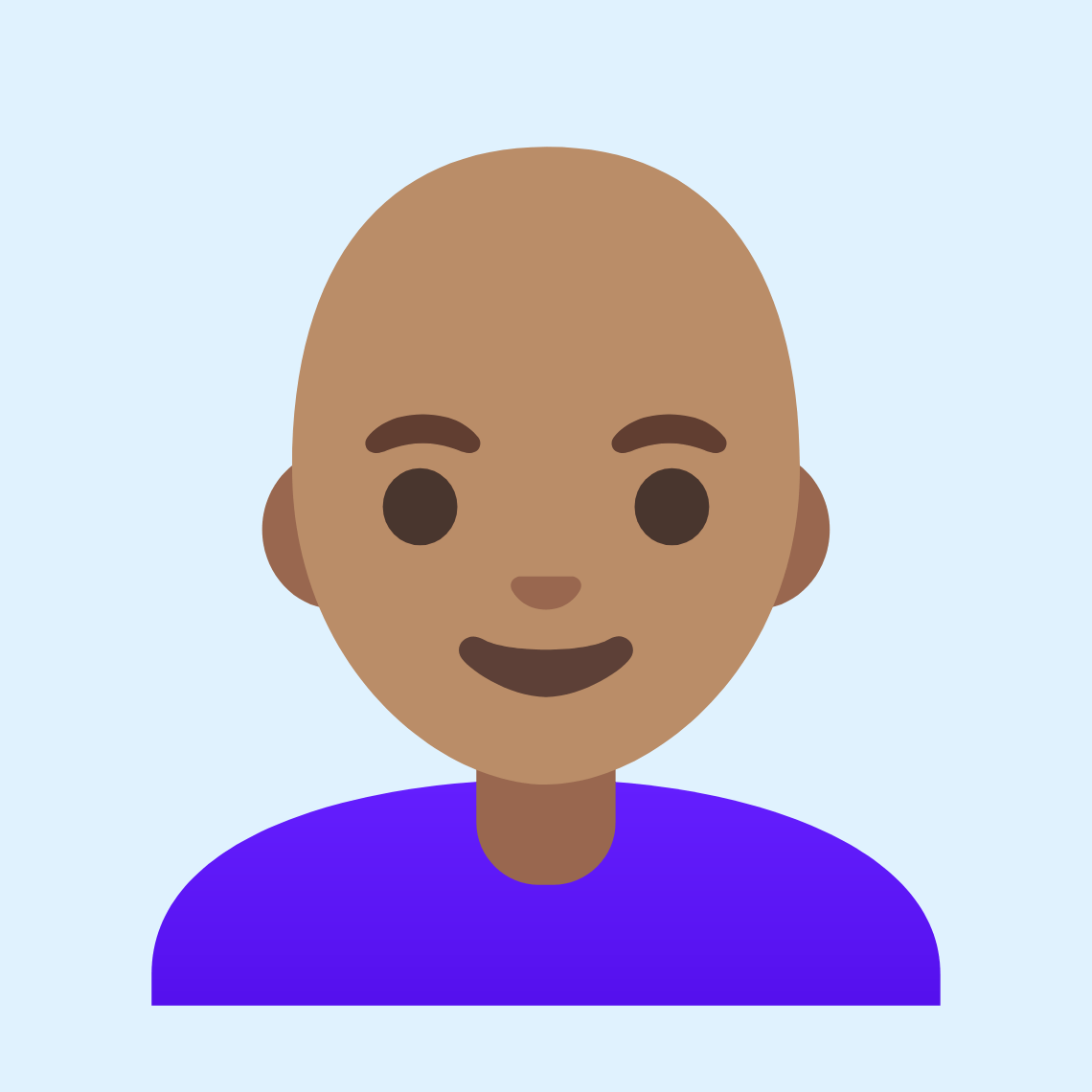 π©π½β𦲠Woman: medium skin tone, bald