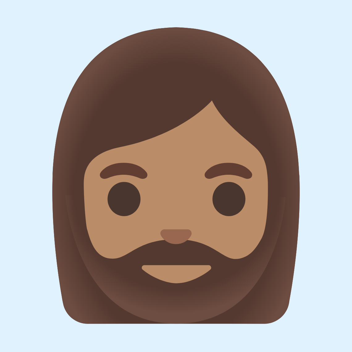 π§π½ββοΈ Woman: medium skin tone, beard