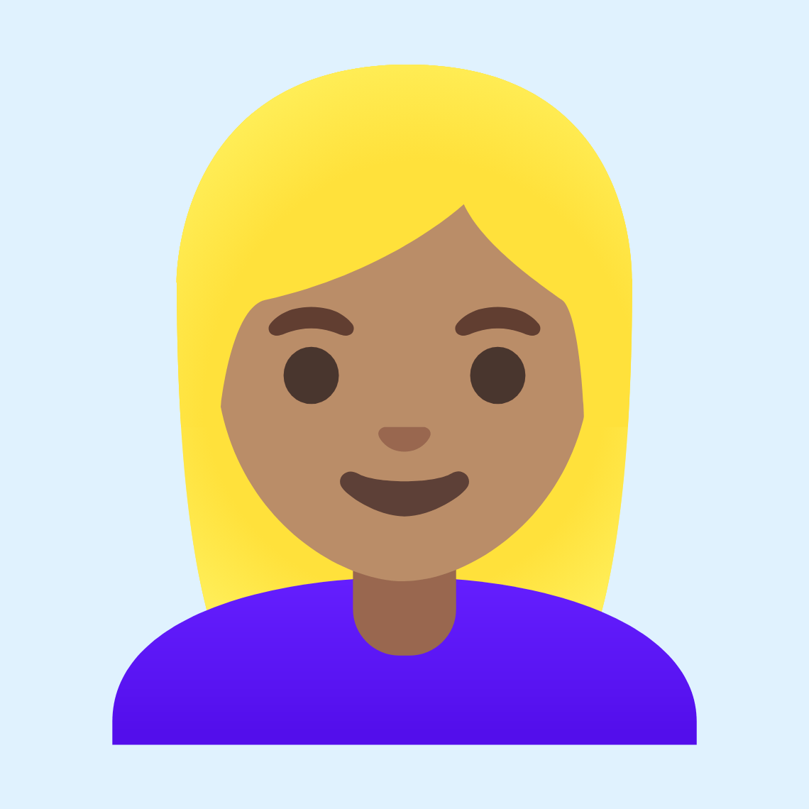 π±π½ββοΈ Woman: medium skin tone, blond hair