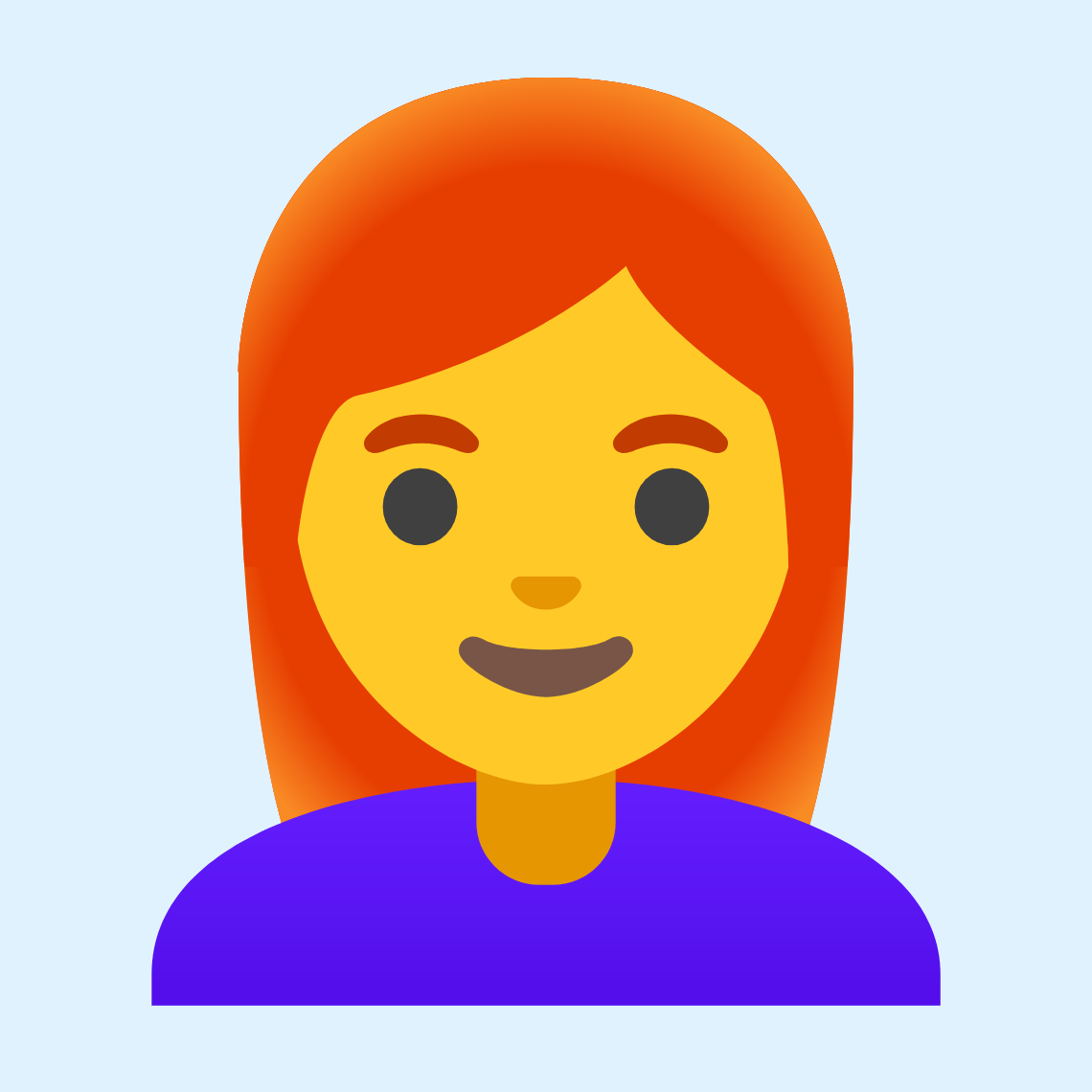 π©βπ¦° Woman: red hair