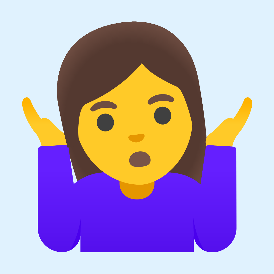 π€·ββοΈ Woman shrugging