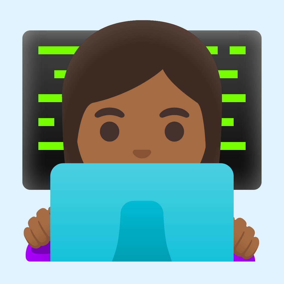 π©πΎβπ» Woman technologist: medium-dark skin tone