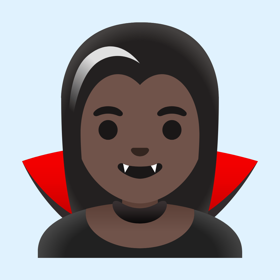 π§πΏββοΈ Woman vampire: dark skin tone