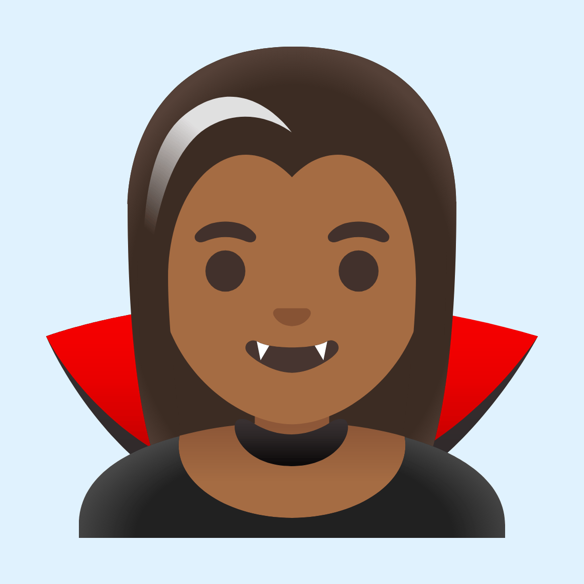 π§πΎββοΈ Woman vampire: medium-dark skin tone