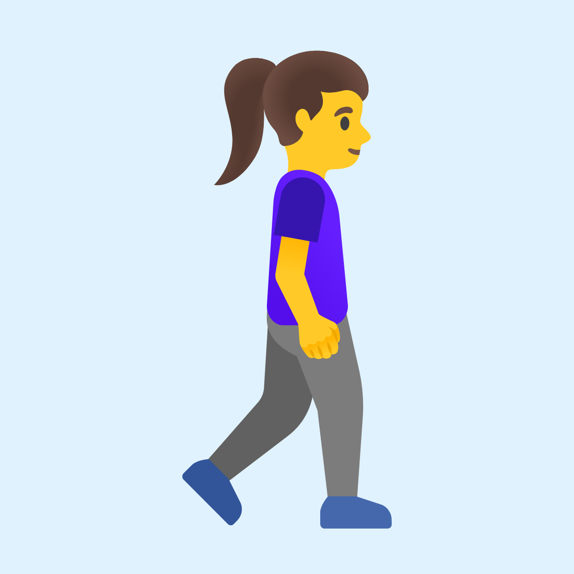 πΆββοΈββ‘οΈ Woman walking facing right