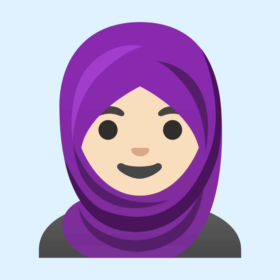 π§π» Woman with headscarf: light skin tone