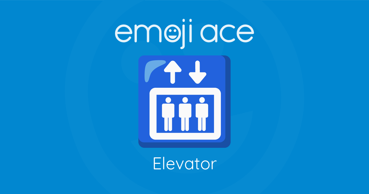 Emoji π Elevator: Meaning and Details