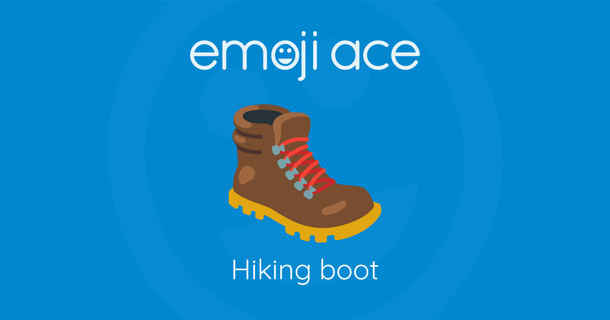 🥾 Hiking boot Emoji Ace