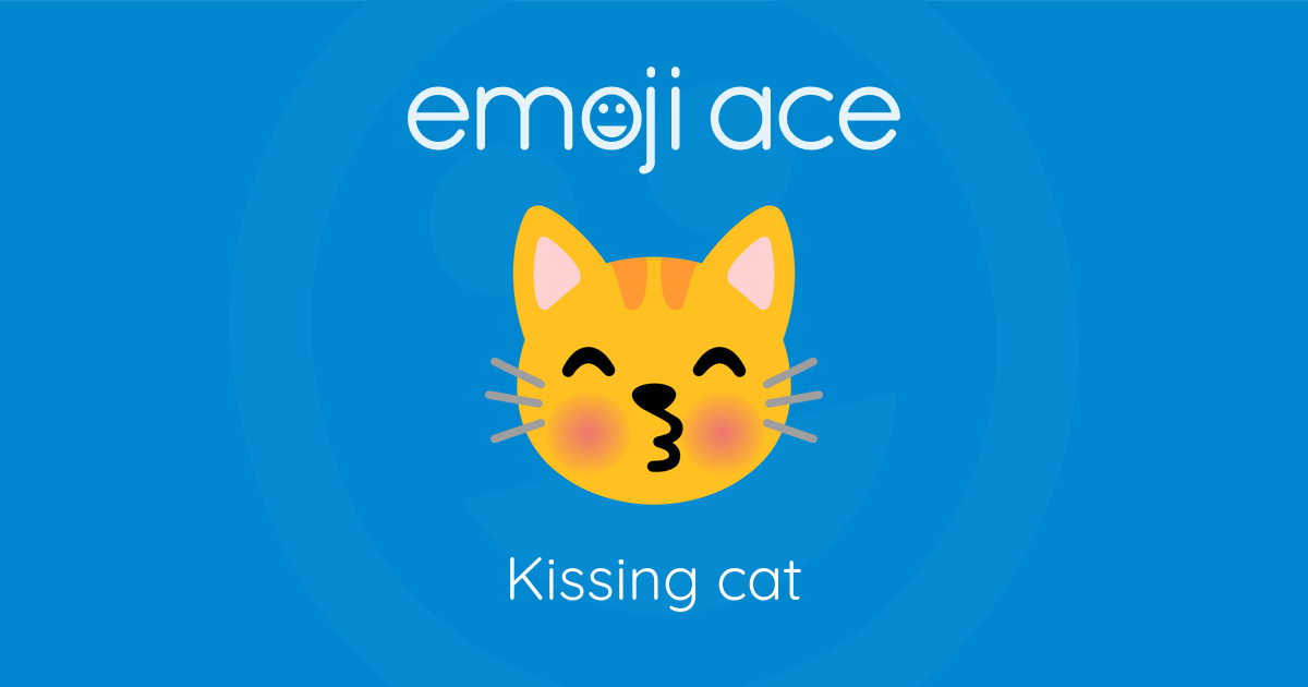 Emoji ๐ฝ Kissing cat: Meaning and Details
