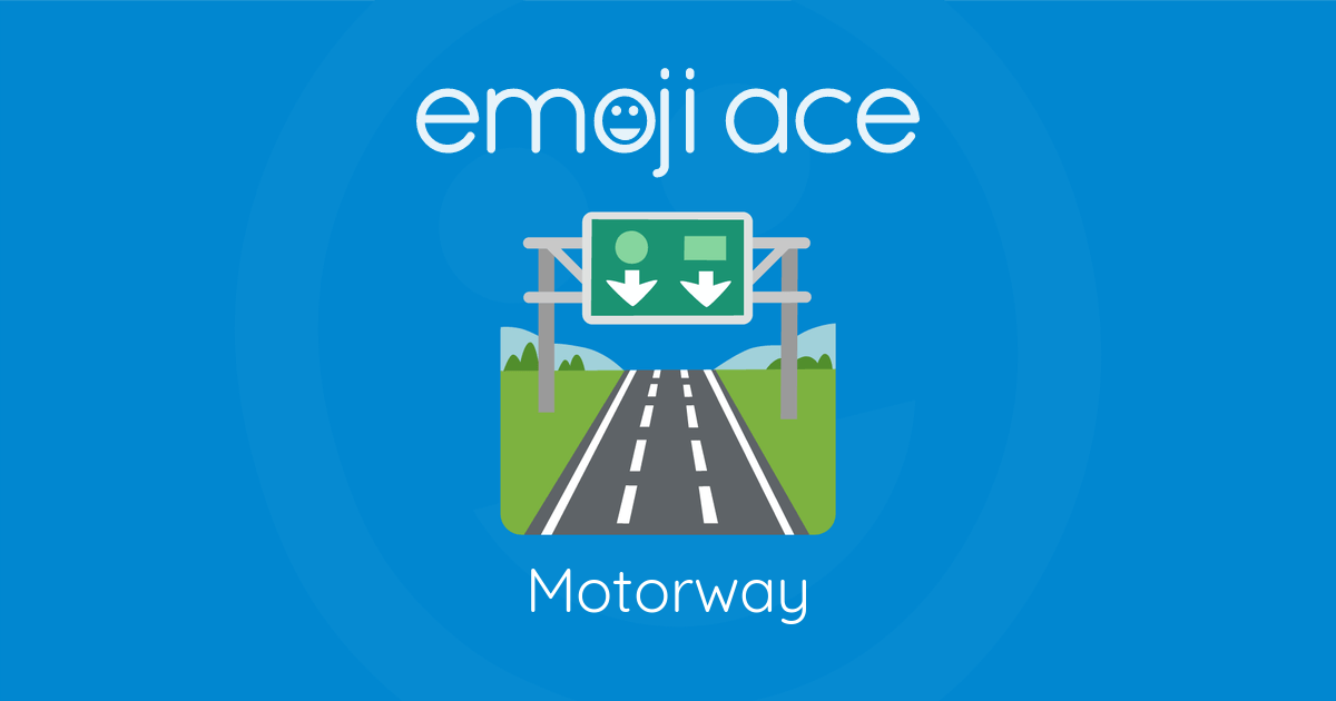 Emoji π£οΈ Motorway: Meaning and Details
