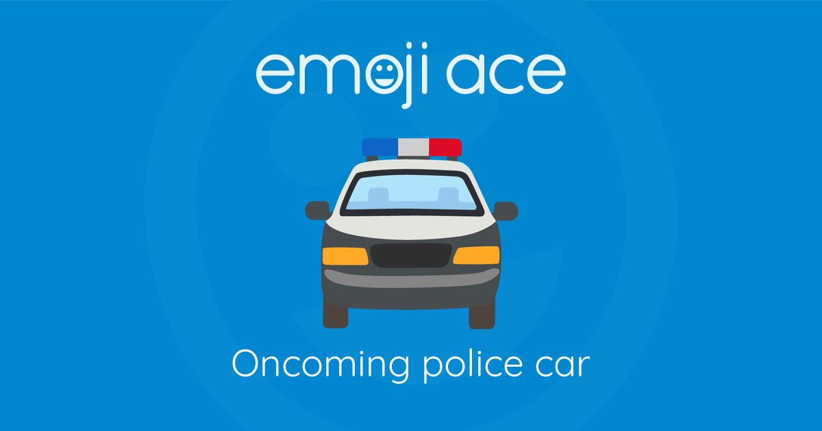Emoji ๐ Oncoming police car: Meaning and Details
