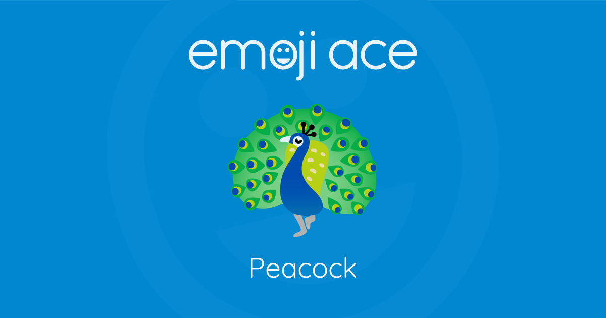 Emoji 🦚 Peacock: Meaning and Details