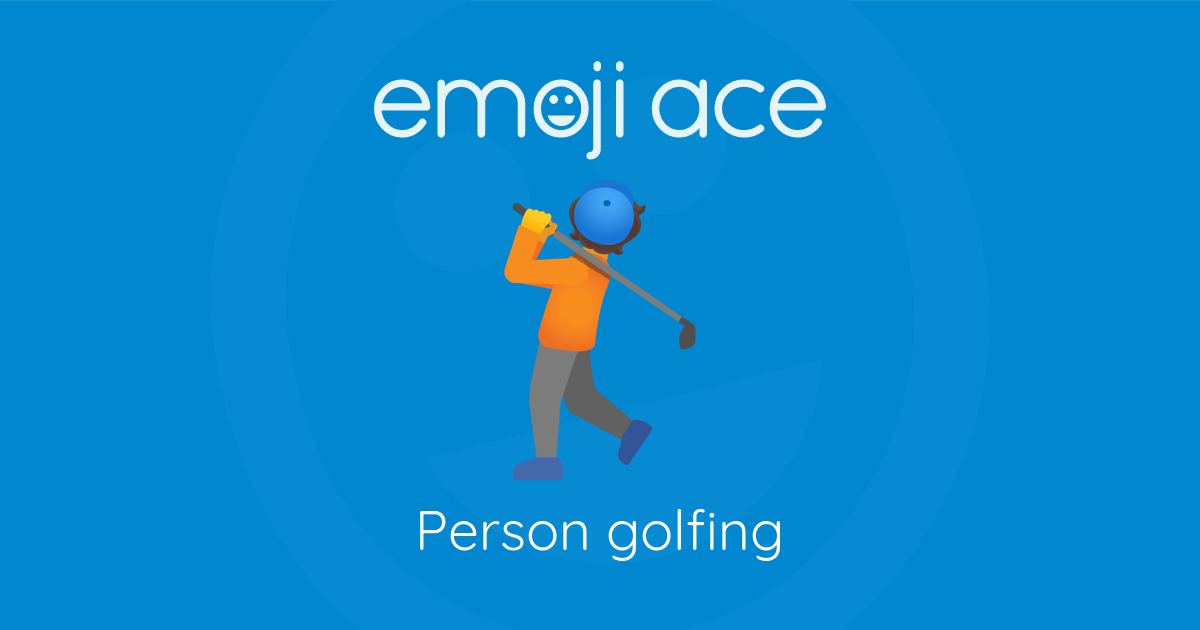 Emoji ποΈ Person golfing: Meaning and Details