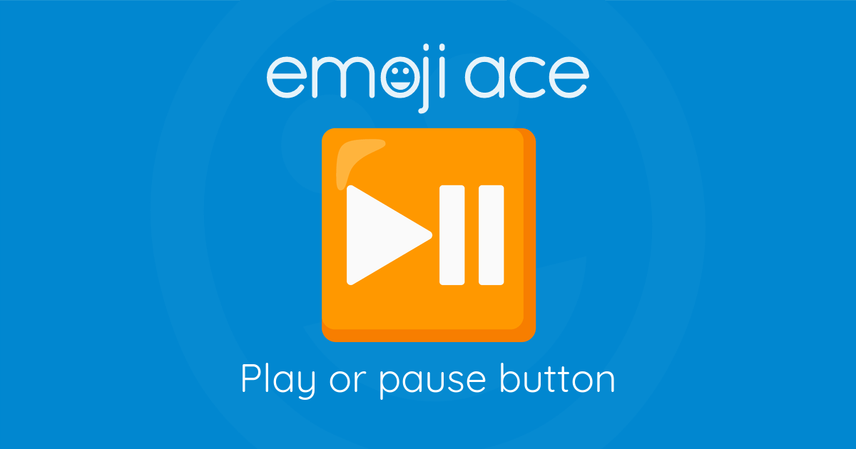 Emoji ⏯️ Play or pause button: Meaning and Details