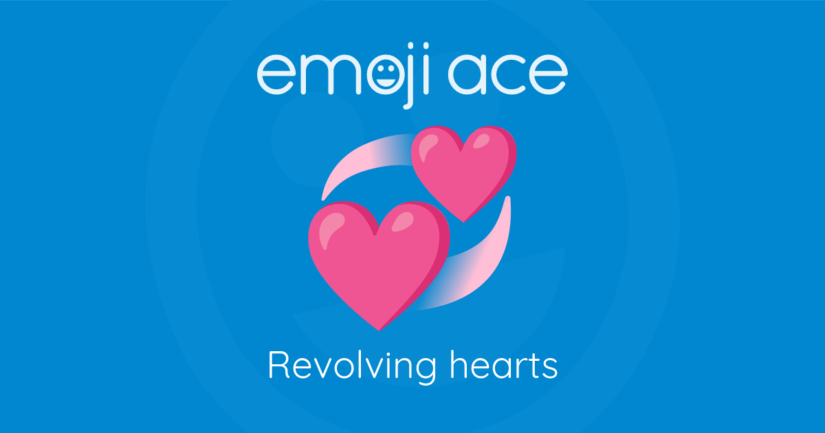 Emoji π Revolving hearts: Meaning and Details