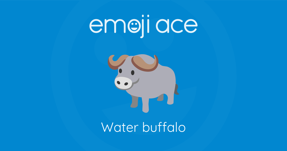 Emoji 🐃 Water buffalo: Meaning and Details